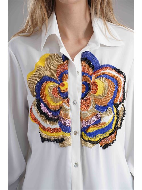 Camicia in crepe Love To Love by Gai Mattiolo | LV1813BIANCO